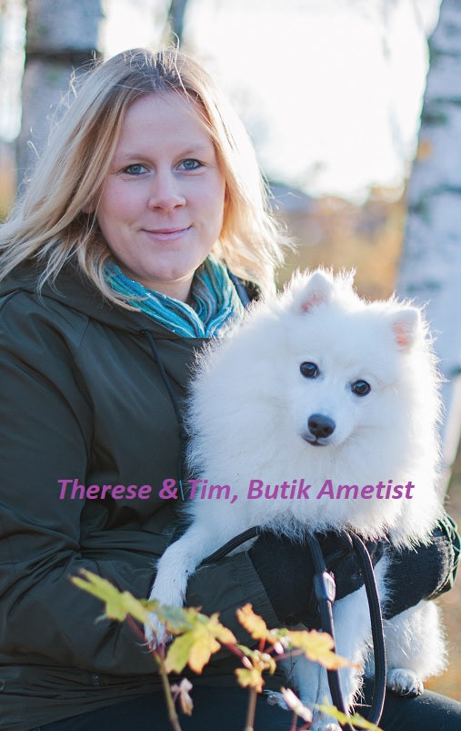 Therese och hunden Tim