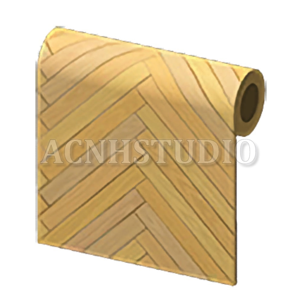 Brown Herringbone Wall– ACNH Studio