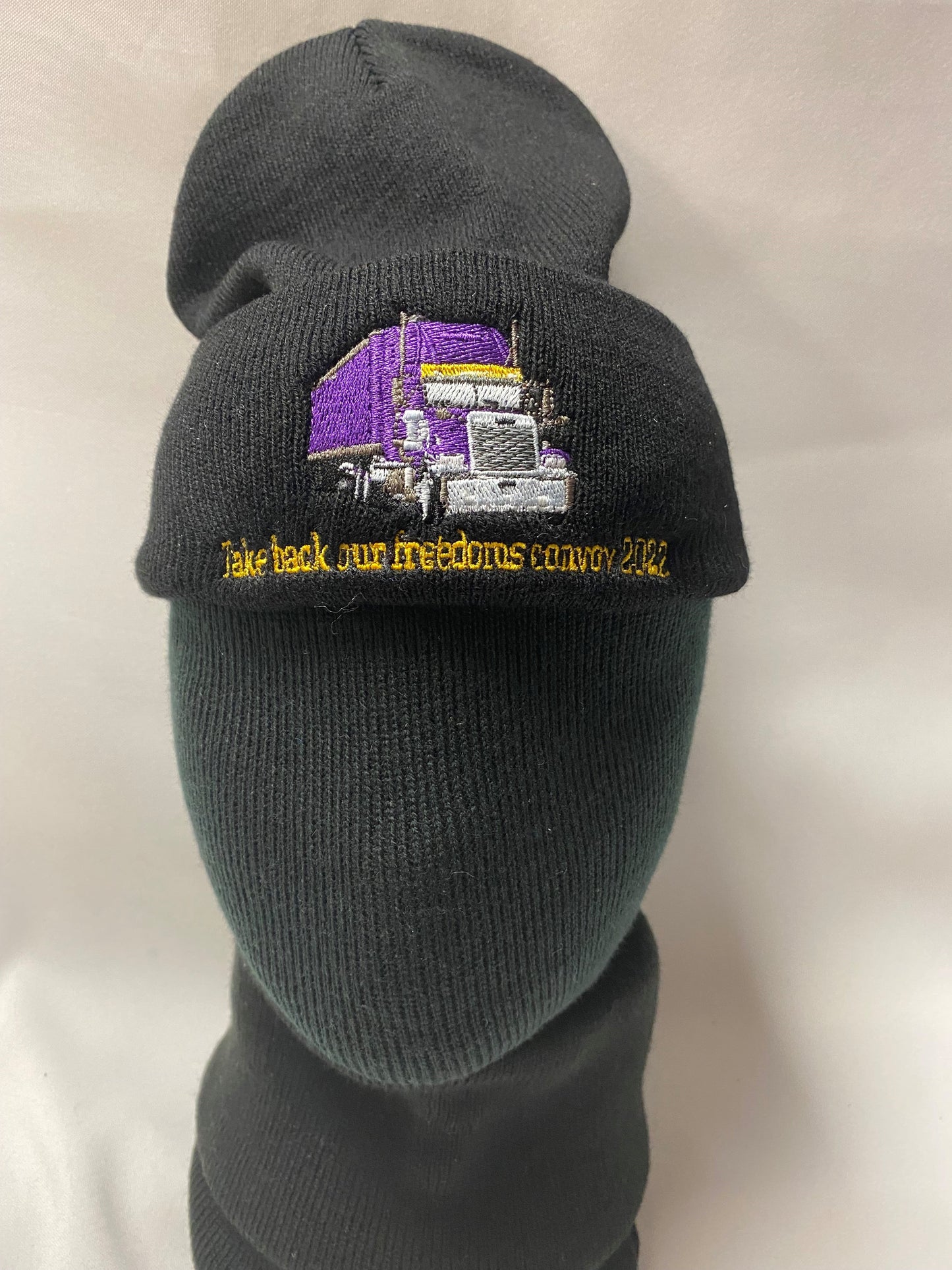TRUCKER TOQUE black: "Take back our freedoms convoy 2022"