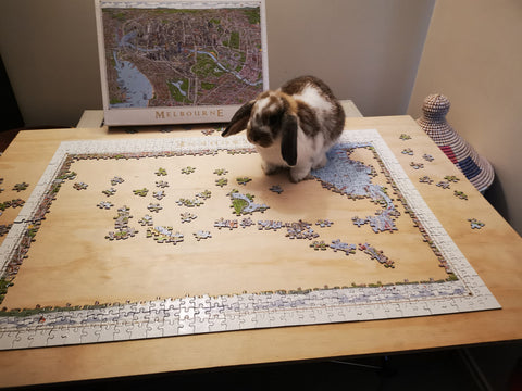 Rabbit and The Melbourne Map Jigsaw