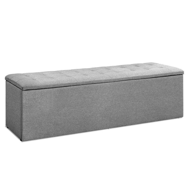 Buy NEW Storage Ottoman Blanket Box Linen Fabric Arm Foot Stool Couch Chest  Large Online  Matt Blatt. Looking for a storage solution with more taste?  Look no further than our premium