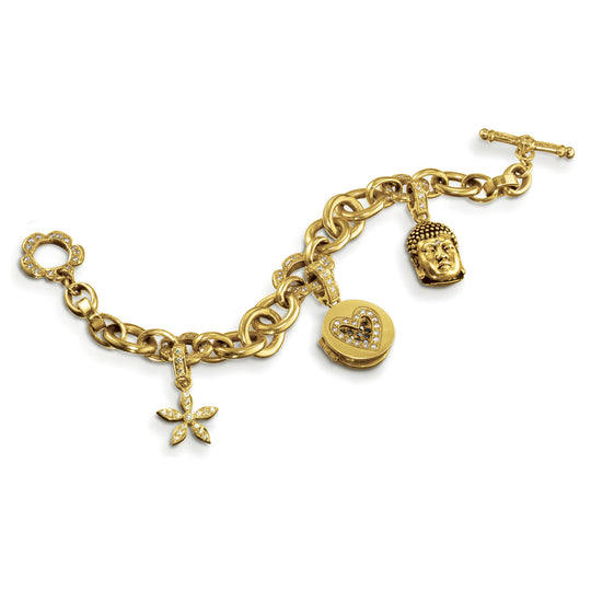 Cartier 18kt Gold Charm Bracelet