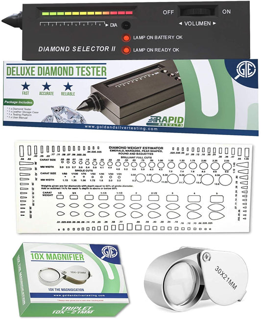 JSP Gold, Silver, & Platinum Jewelry Testing Kit with N35 Neodymium Earth  Magnet For Detecting Precious Metals 22K 24K