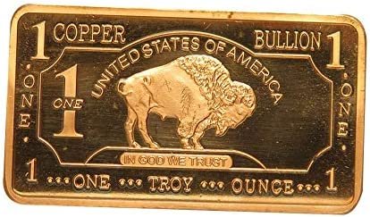 1 Lb Copper Ingot .999 Fine Copper 16 Oz Copper Bar Bullion 