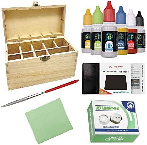 Gold Silver Platinum Diamond Jewelry Tester Appraisal Kit 10K 14K 18K – GOLD  TESTING EQUIPMENT