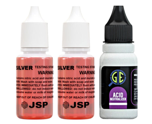 Set of 6 Acid Testing Solutions with Stone