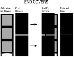 End Covers to Cover Unfinished ends on our Critter Rack Systems