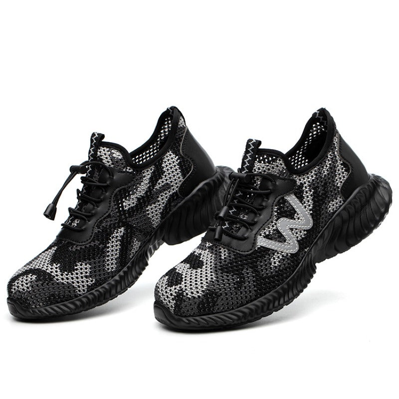 all black work trainers