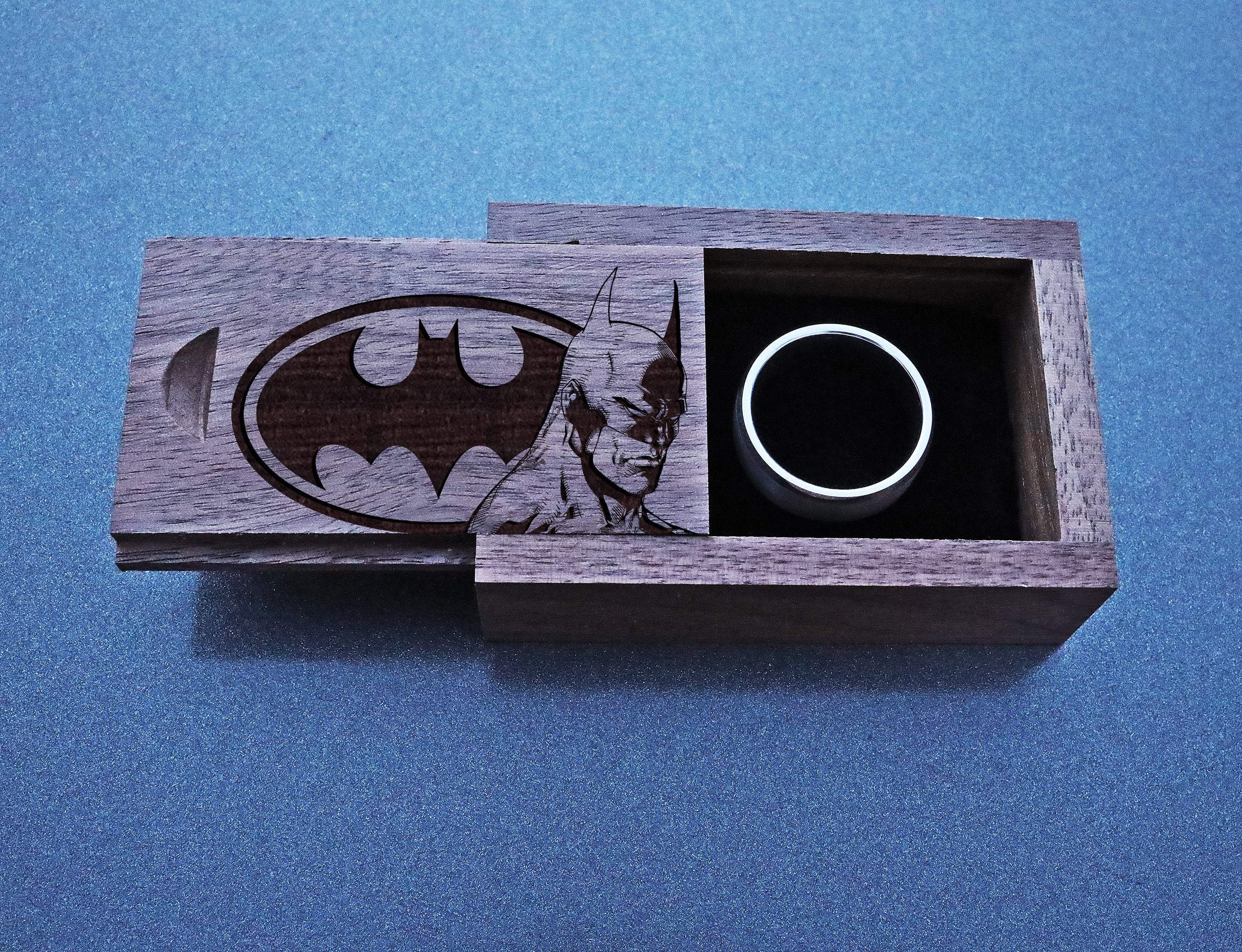 Carl and Ellie Wood Wedding Ring Box, UP Movie Ring Box, Our Adventure