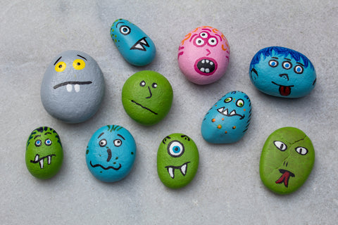 Spooky Painted Stones