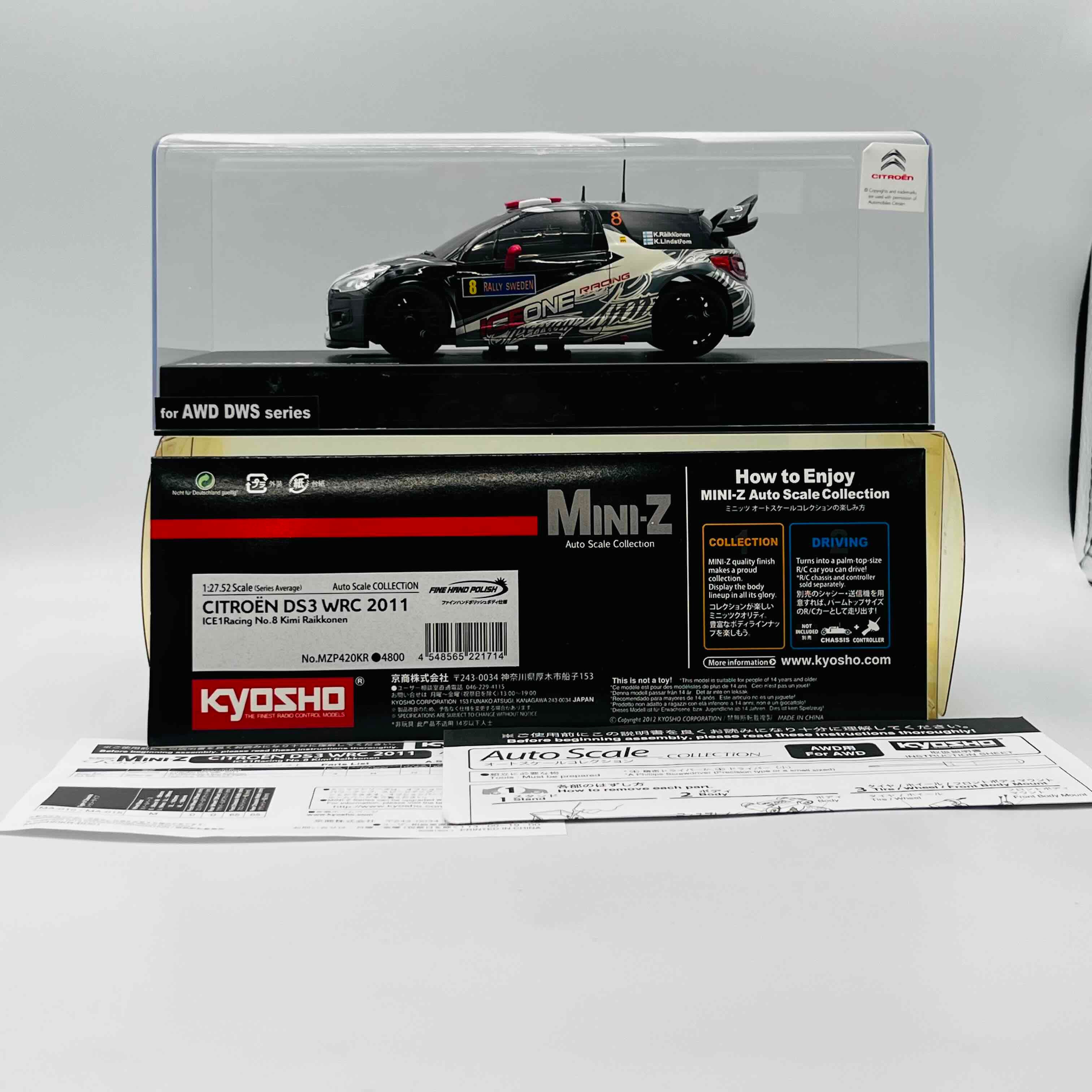 KYOSHO MINI-Z Auto Scale Collection Citroen DS3 WRC 2011