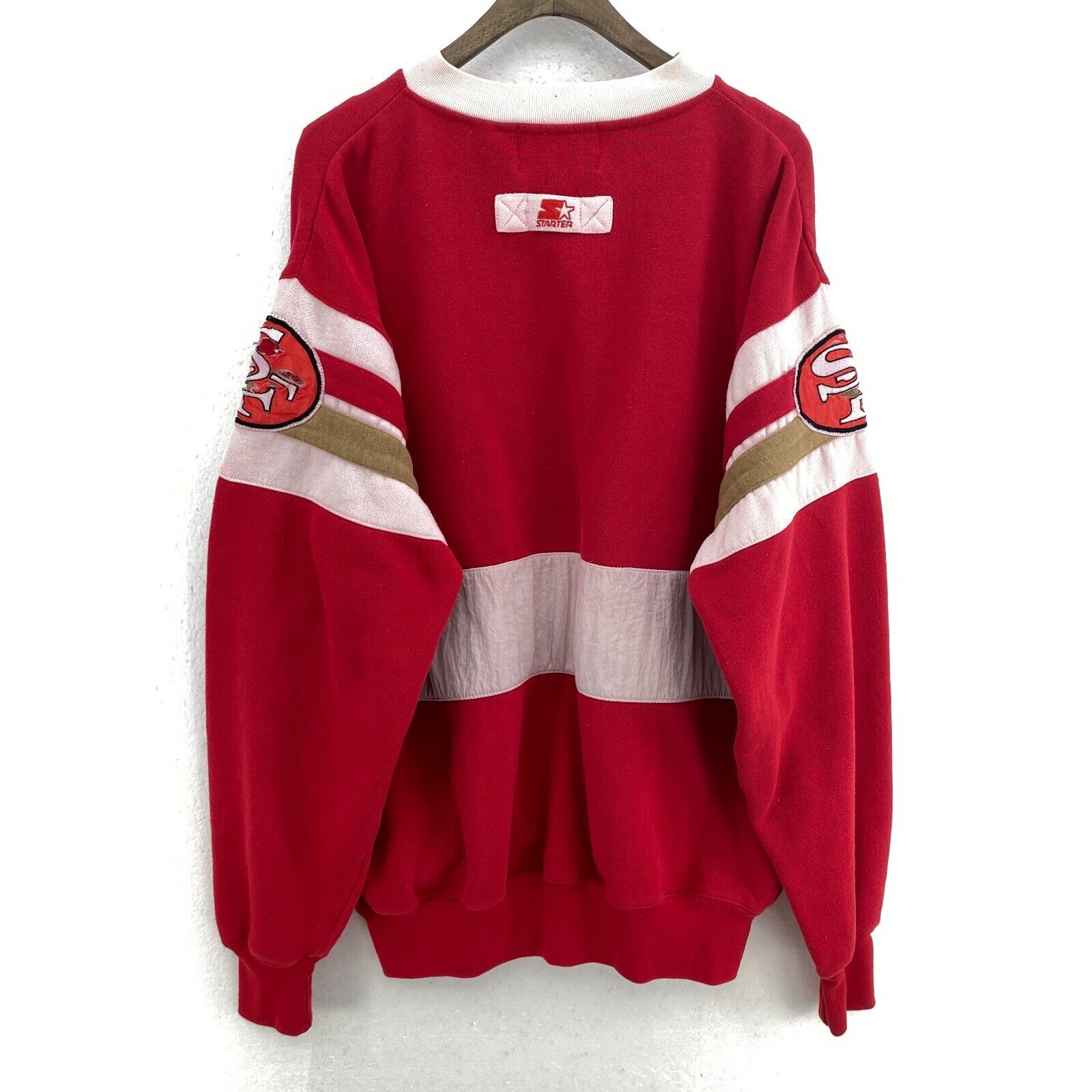 Starter San Francisco 49ers NFL Vintage Red Sweatshirt Size XL