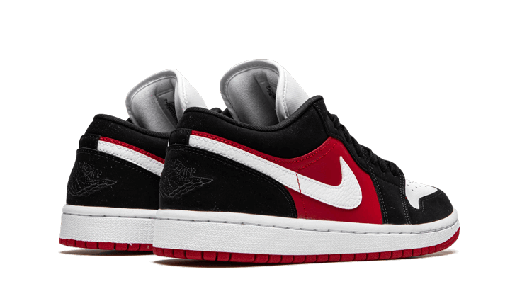 air jordan low black white gym red