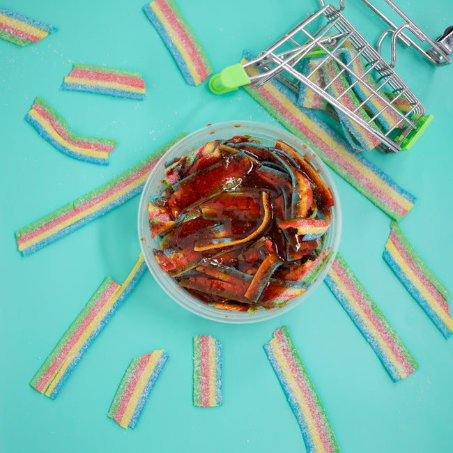 Chamoy Rainbow Sour Belts - yaboychamoy product image