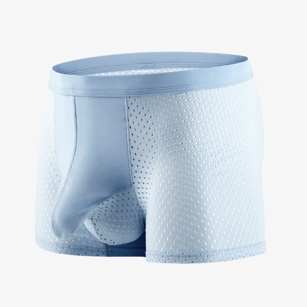 Men's Dual-Pouch Ice Silk Mesh Trunks (5-Pack)- JEWYEE F021 — jewyee.com