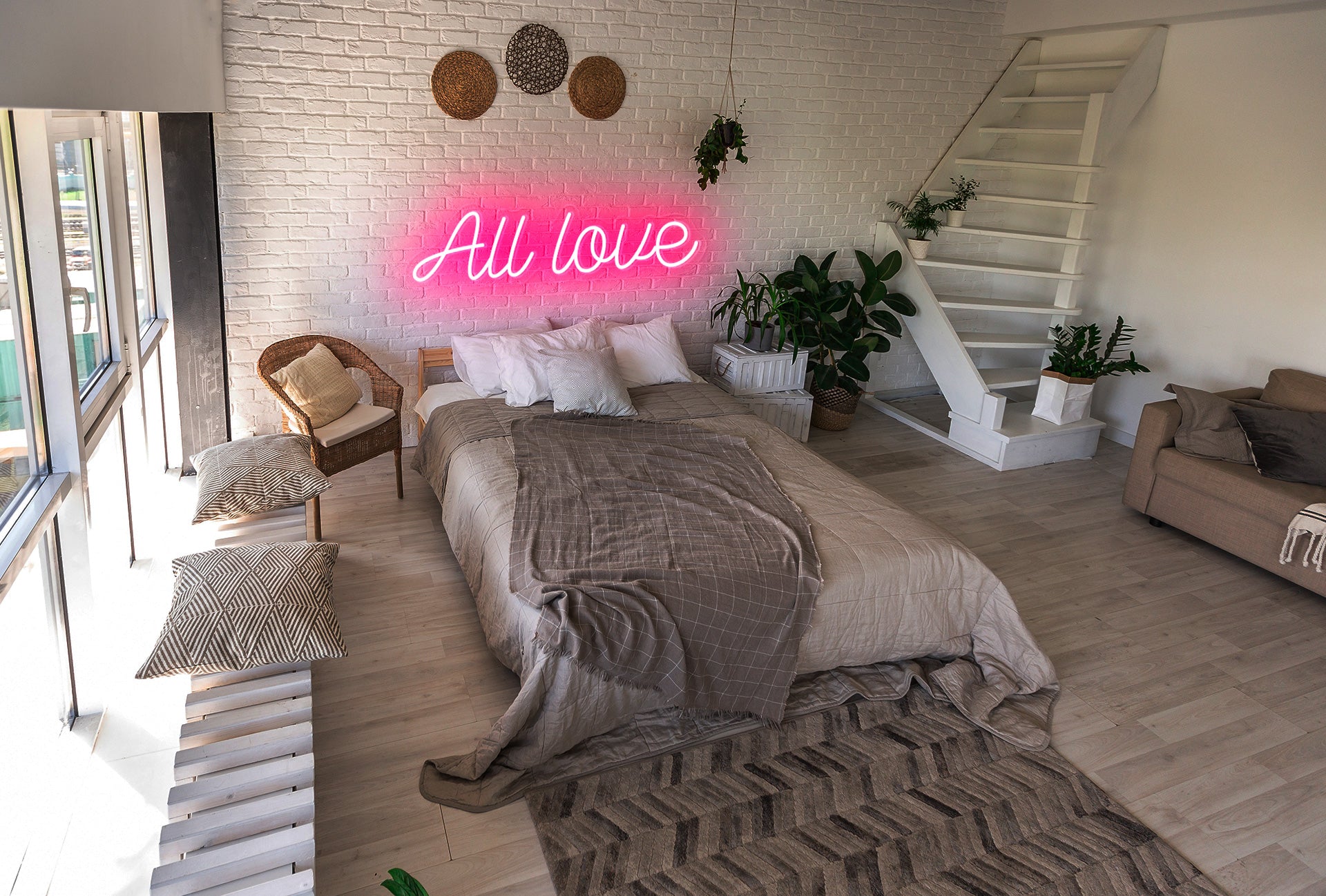 All love neon sign forbedroom-Neonparty UK
