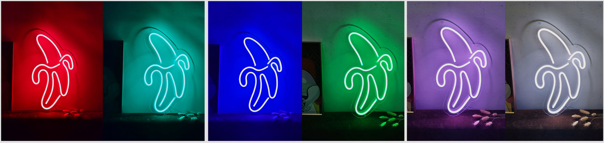Banana neon light sign