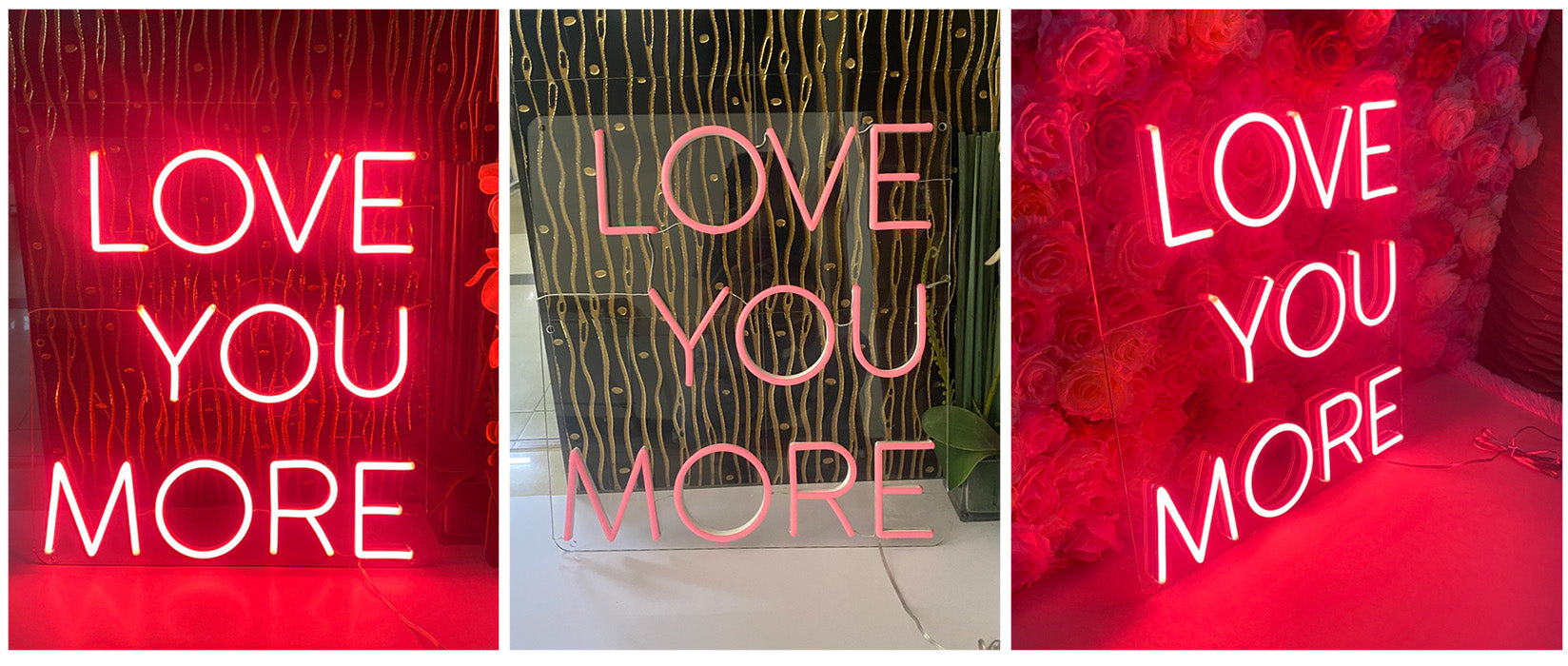 love you more neon signs