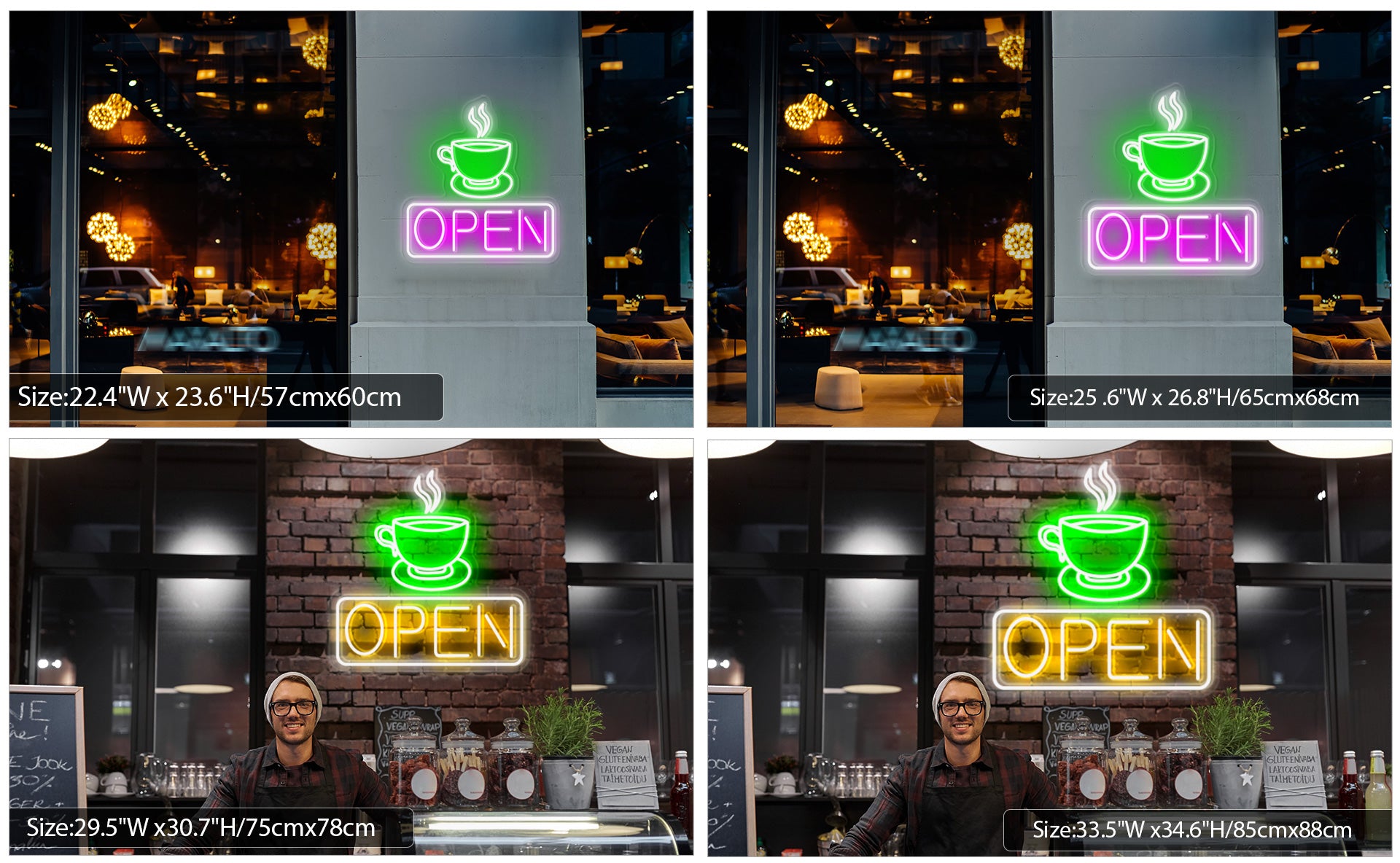 Coffee open sign