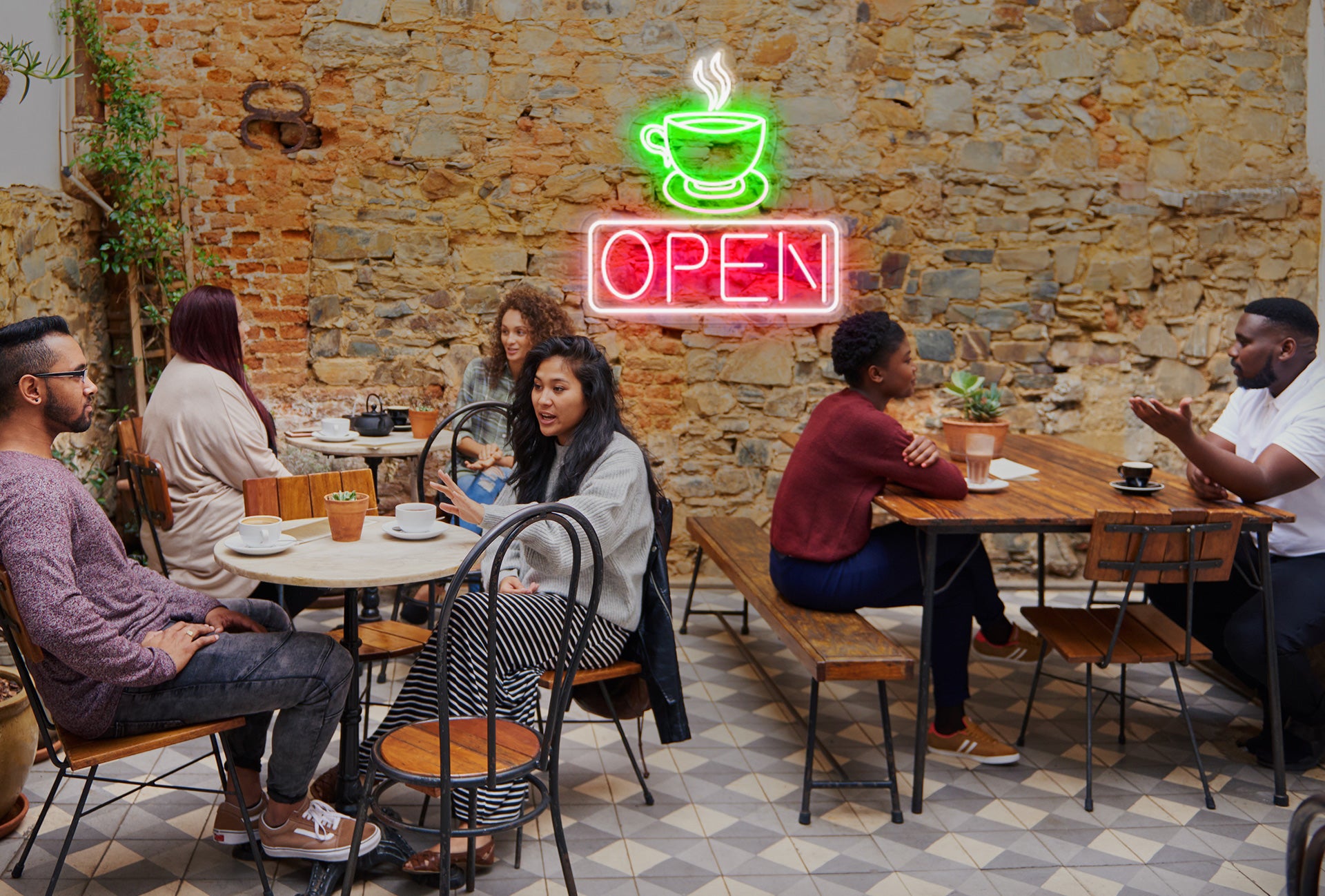 cafe open sign