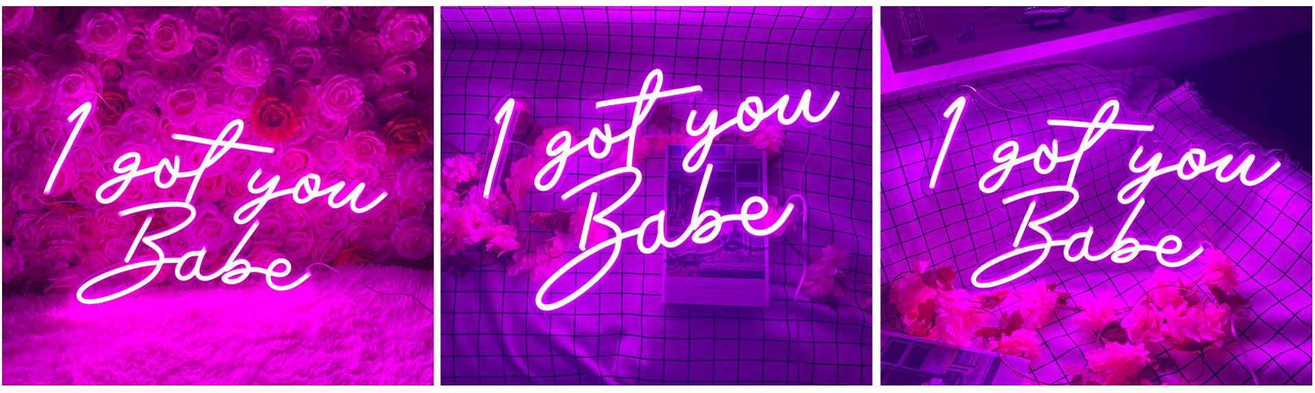 i got you babe neon sign