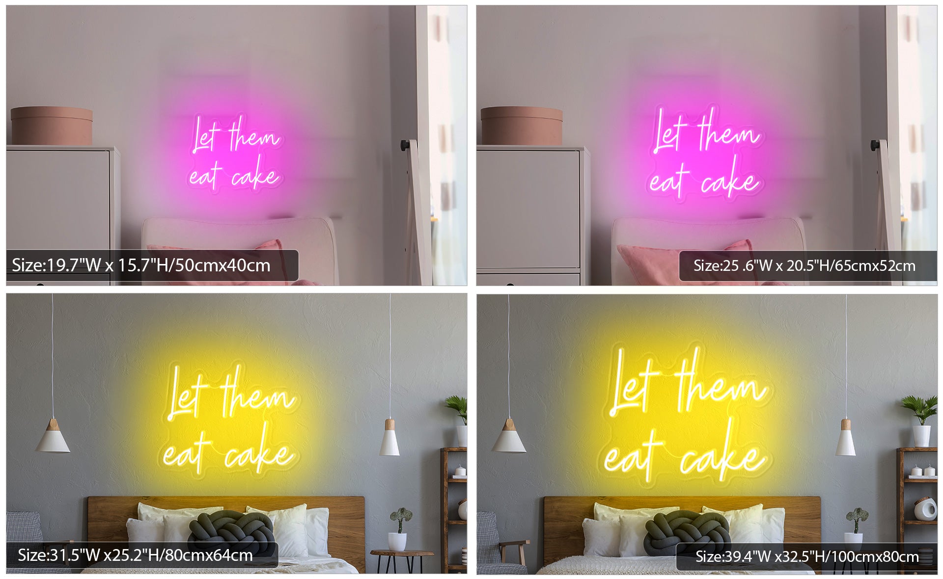 let them eat cake neon