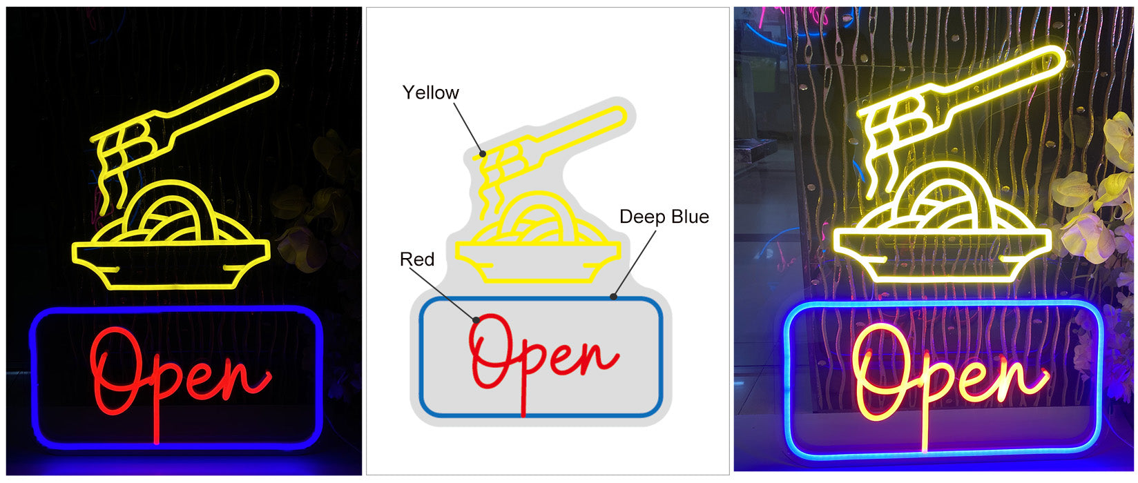 personalized led noodle neon light