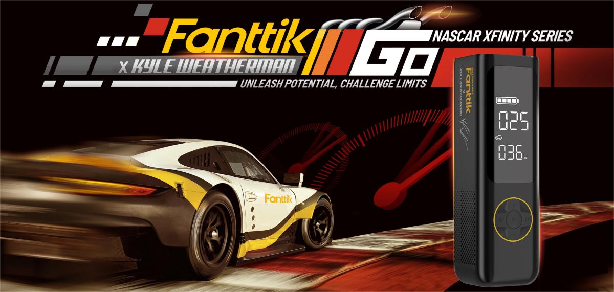Fanttik X8 APEX Tire Inflator With Signature Of Kyle Weatherman In NASCAR Xfinity Series