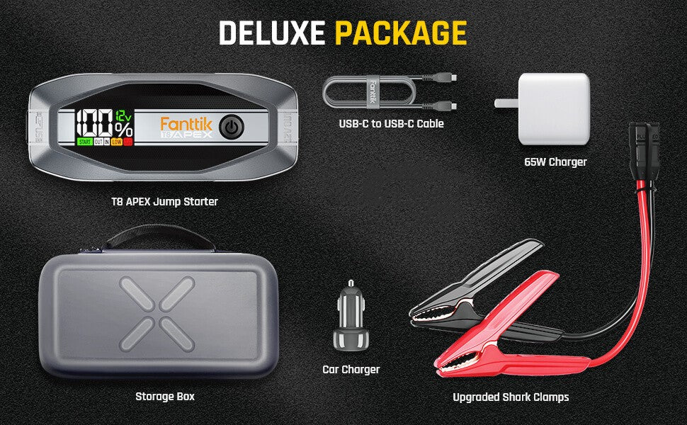 Fanttik T8 APex Jump Starter Deluxe Package