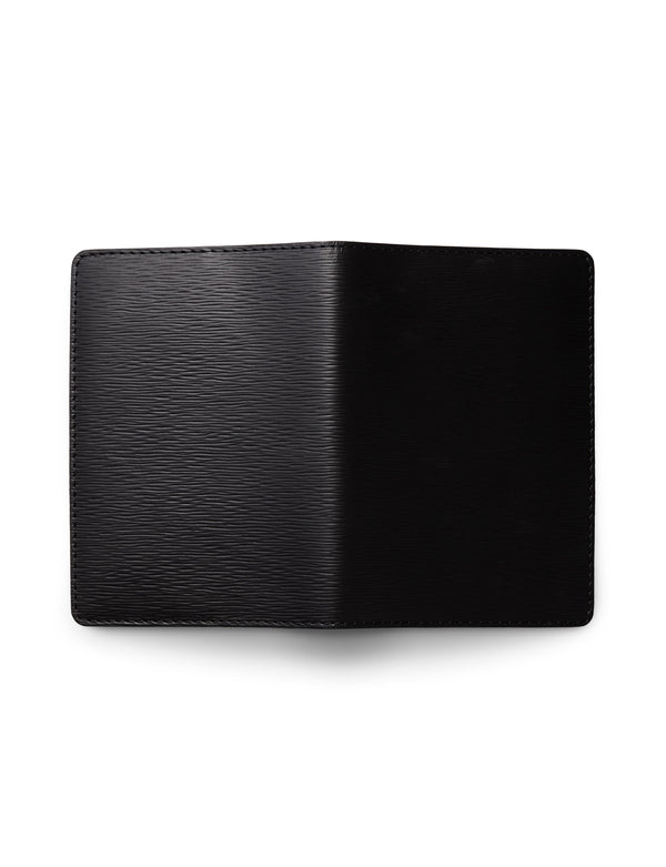 LOUIS VUITTON Passport Holder Epi Leather Wallet Black