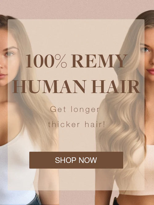 GOO GOO® Hair Extensions Human Hair, Clip in & Tape in Hair