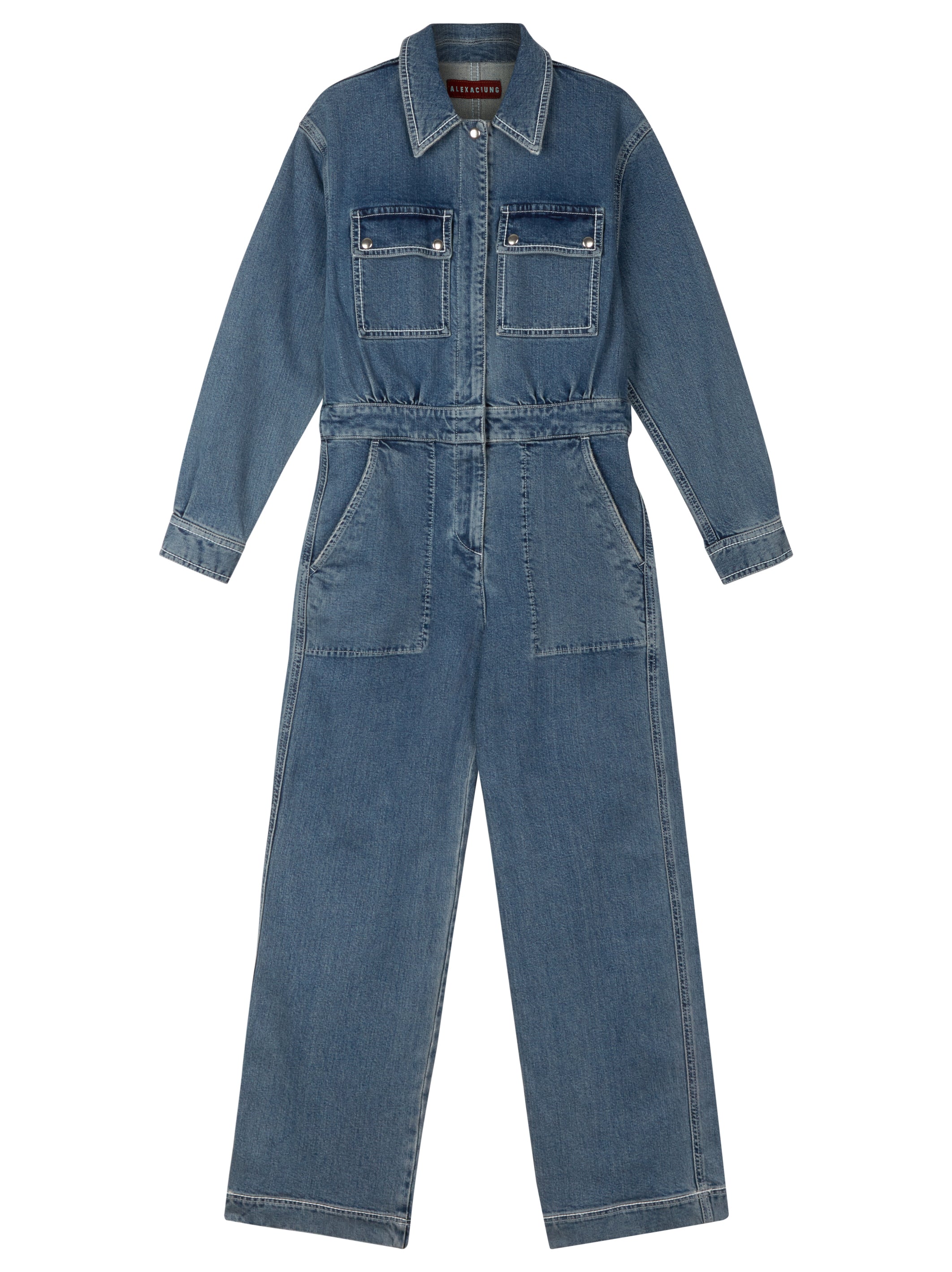 SAMPLE SALE | Blue Denim Boiler Suit – ALEXACHUNG