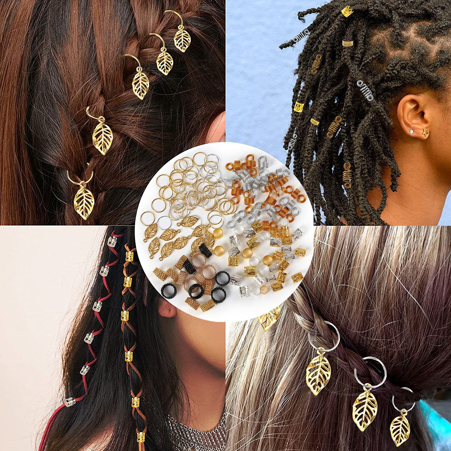 dok indbildskhed Normalisering Hair Jewelry for Women Braids Dreadlock Accessories Metal Gold Hair Cu –  unionbeauty