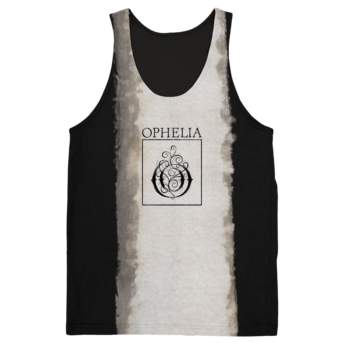 Image of Ophelia Black & White Tie Dye Tank  OPHELIA 