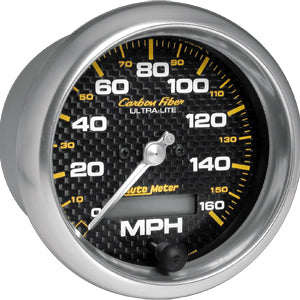 Autometer Carbon Fiber In-Dash Tachs & Speedos Speedometer gauge 3 3/8" (85.7mm)