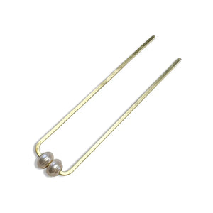 Chunky Pearl Hair Fork - Viand Mercantile