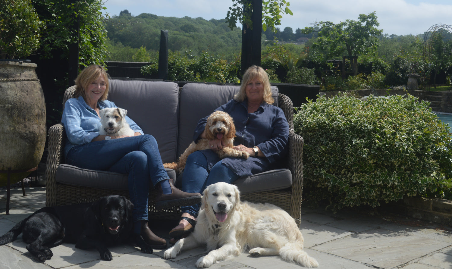 Karen & Sue with Dogs Story Image