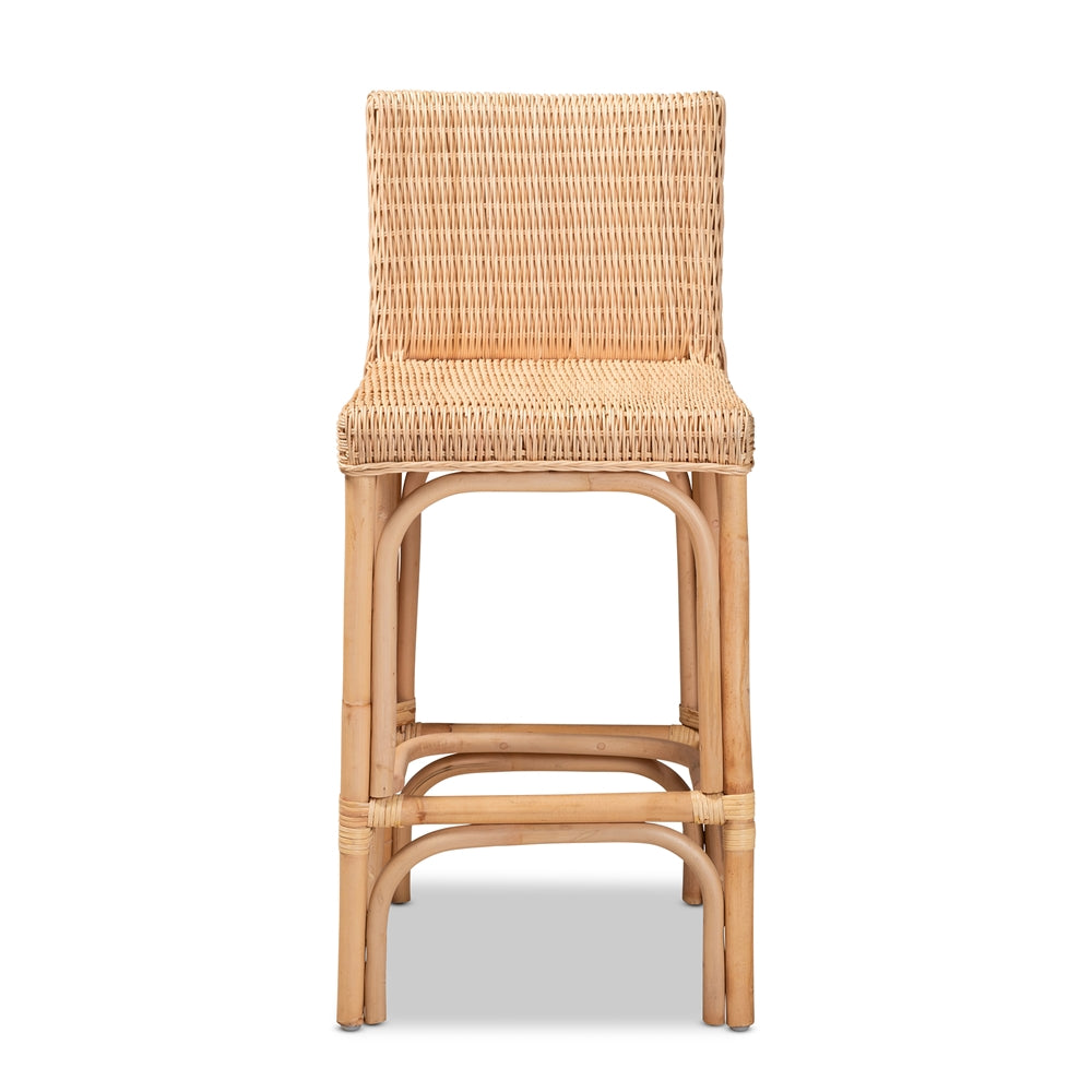 Sofia Rattan Counter Stool Minted Space