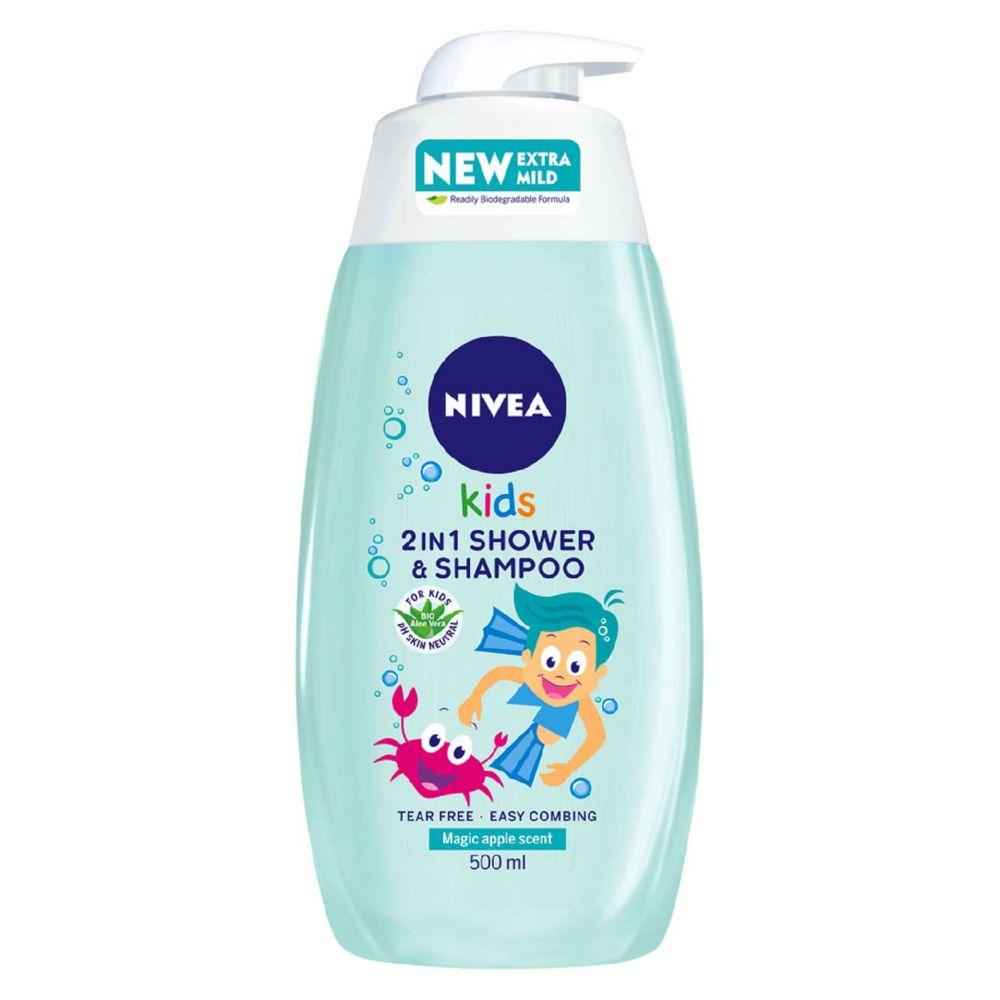 Kids Magic Apple 2 In 1 Shower Gel & Shampoo, 500Ml