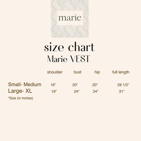 Sizing Chart – DESIGNS BY MARIE