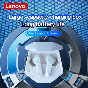 Bluetooth #196 =  Lenovo GM2 Pro Earphone Wireless Bluetooth Earbuds white - Cellular Depot USA  - Bluetooth Earbuds Earphones
