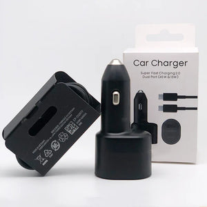Car Power Adapter #227 = 45w Car Charger Adapter super fast charging 2.0 dual ports - Cellular Depot USA  - Adaptive Fast Car Charger