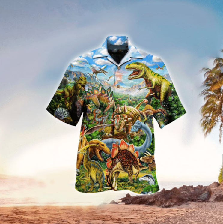 Unifinz Jurassic Park Hawaiian Shirt Dinosaurs Jurassic World Vintage   2022 06 2400 34 44 Window 