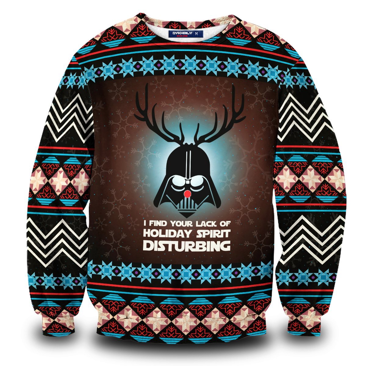 Unifinz SW Ugly Sweater SW Sith I Find Your Lack Of Holiday Spirit Disturbing Sweater 2022