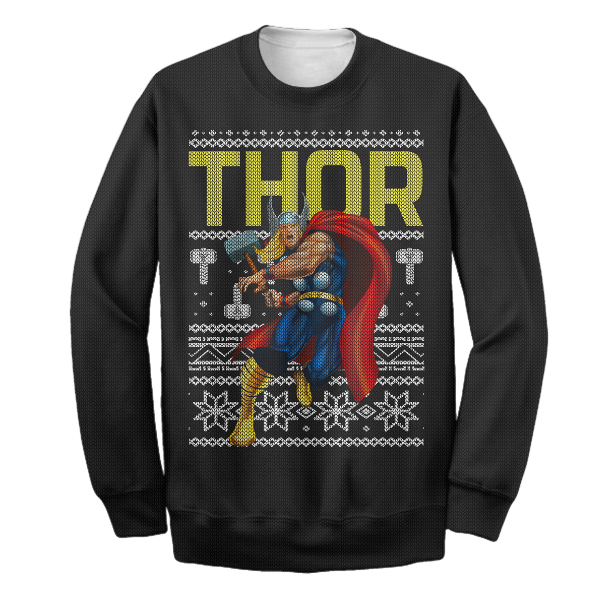 Unifinz MV Sweater God Of Thunder Ugly Christmas Long Sleeve Amazing MV Sweatshirt 2022