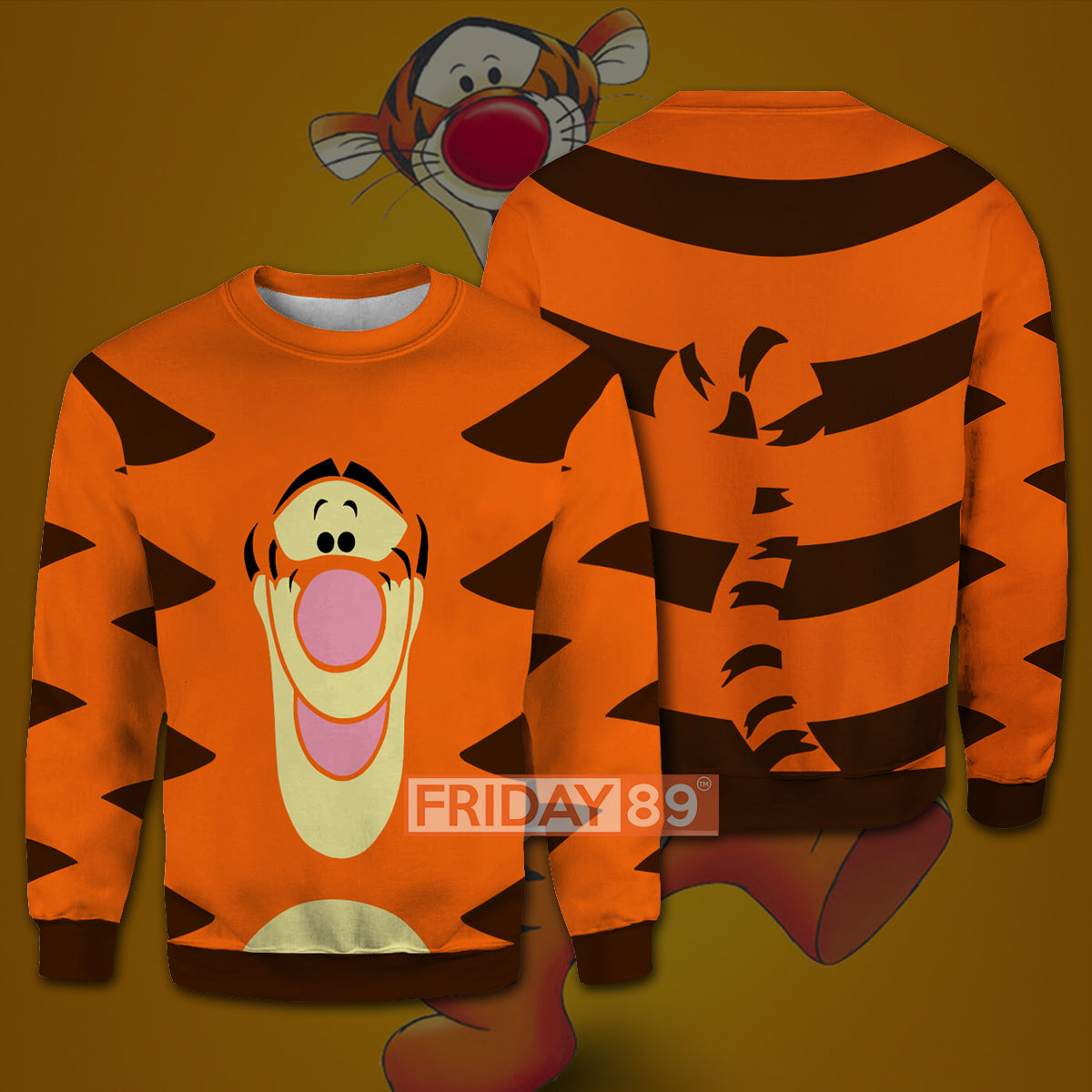 Unifinz DN WTP T-shirt Tigger Winnie-the-pooh T-shirt Cute DN WTP Hoodie Sweater 2022