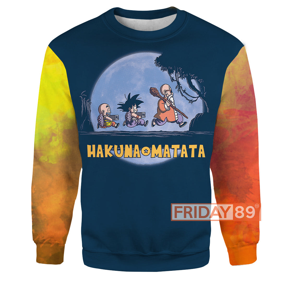 Unifinz DB T-shirt LK Dragon Goku Walking In The Moon Hakuna Matata T-shirt Funny DB Hoodie Sweater 2022