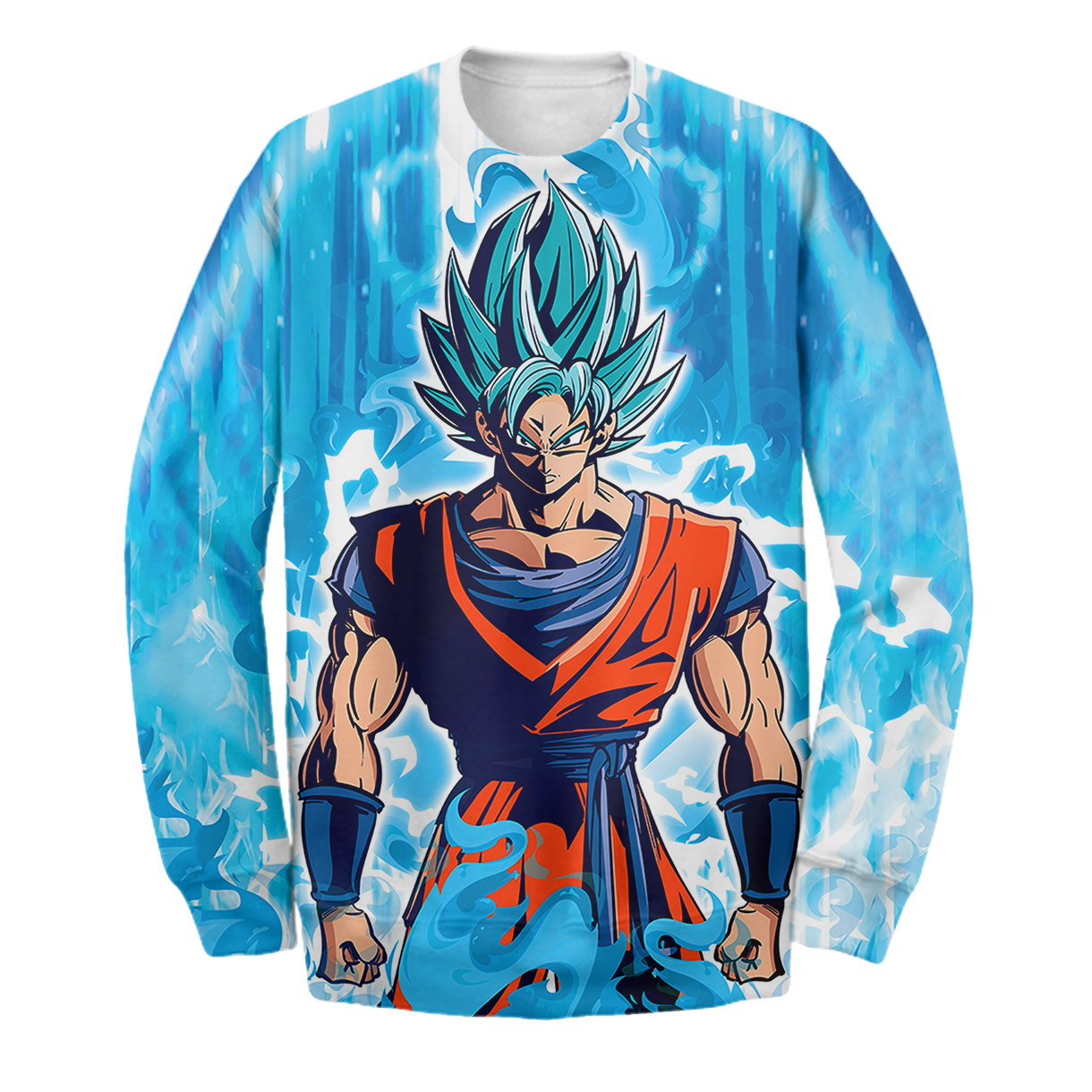 Unifinz DB Hoodie Dragon Ball Shirt - GK SSJ Blue T-shirt Amazing DB Hoodie Sweater 2022