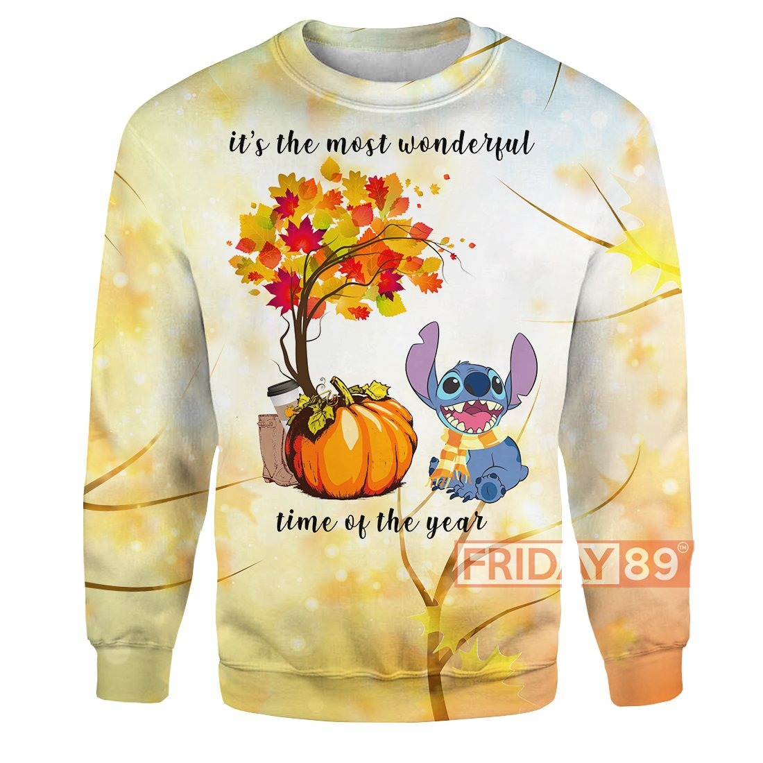 Unifinz DN T-shirt Stitch It's The Most Wonderful Time Of The Year T-shirt Cute DN Stitch Hoodie Sweater 2022