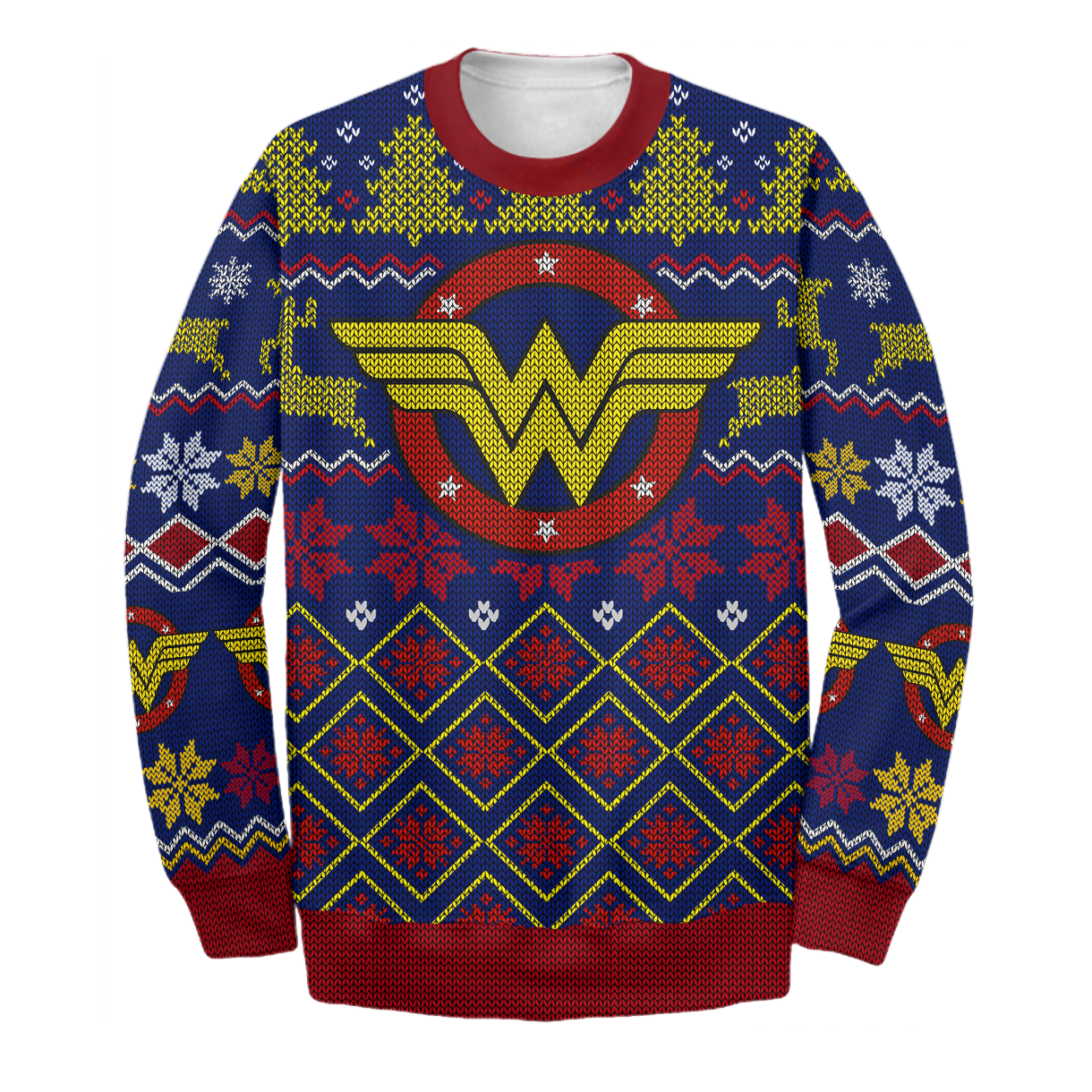 Unifinz DC Wonder Woman Sweater Wonder Woman Ugly Long Sleeve DC Wonder Woman Sweatshirt 2022